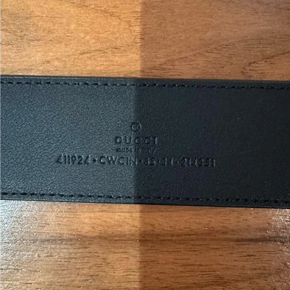 GUCCI SIGNATURE LEATHER BELT